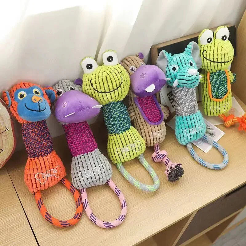 Chew crew Animal Toys For Dog